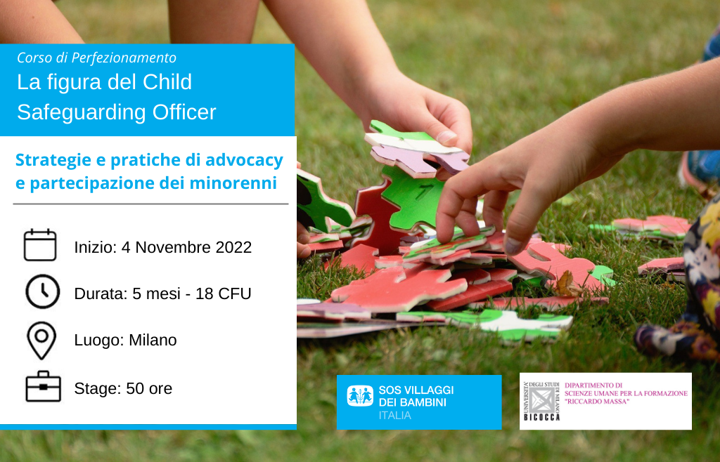 Corso "La figura del Child Safeguarding Officer"