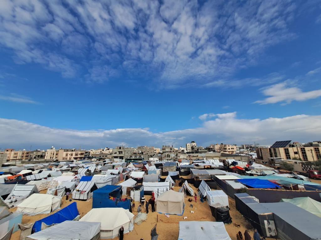 Vista fuori dal Villaggio SOS di Rafah