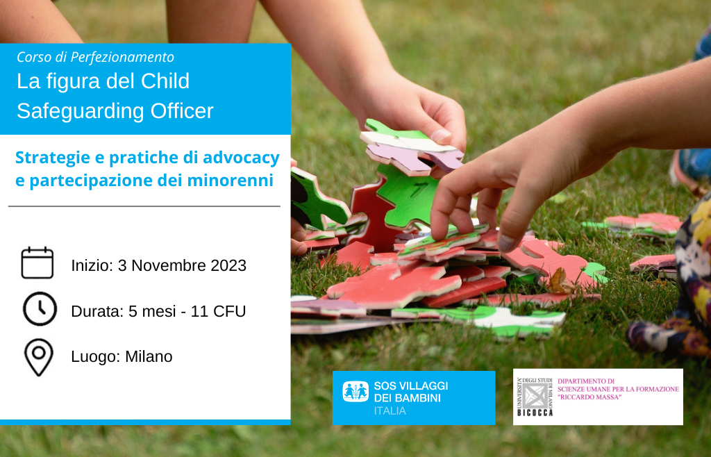 Corso "La figura del Child Safeguarding Officer"